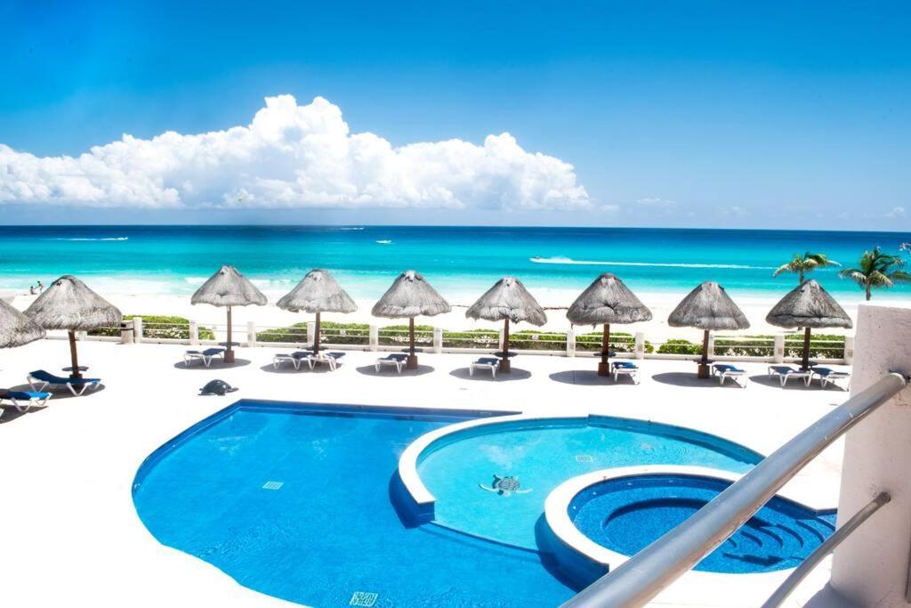 Ocean View Apartment, Best Beach Area, 3 Bedrooms カンクン エクステリア 写真