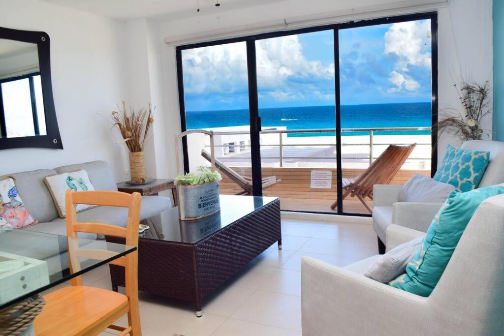 Ocean View Apartment, Best Beach Area, 3 Bedrooms カンクン エクステリア 写真